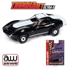 NEW Auto World Thunderjet Baldwin Motion 1970 Chevrolet Corvette Black HO Slot