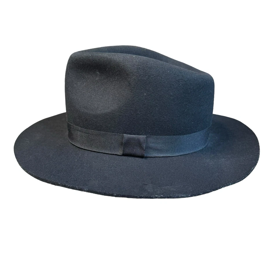 MADEWELL x BILTMORE® Shaped Felt Hat 100% Wool Hat Black Size S/M - Image 2 of 4