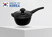 2 QT 7'' (18cm) Heavy Gauge Sauce Pan Pot Cookware Non-Stick Marble Coating