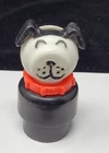 Fisher Price Little People Vintage Black & White Dog Lucky Red Collar * Plastic