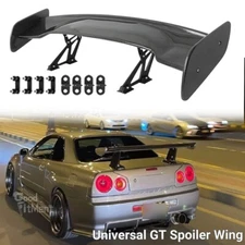 For Nissan Skyline R34 GTR GTT 57" Carbon Rear Trunk Spoiler Wing ABS GT-Style
