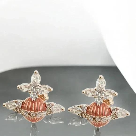 PENDIENTES VIVIENNE WESTWOOD MIREILLE ORO ROSA Foto 4 de 4