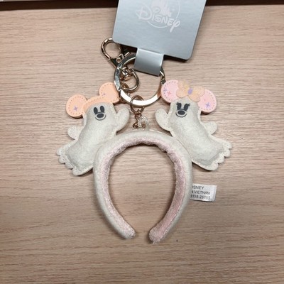 Disney Parks 2026 Mickey Minnie Ghost Keychain In Hand
