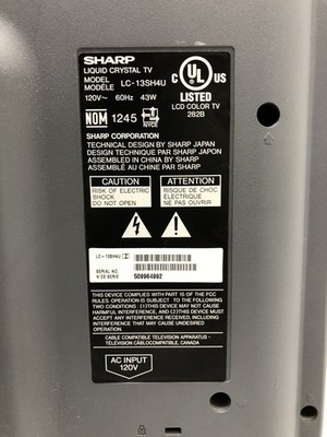 sharp カラーテレビ 17flat television SHARP 17インチ フラットブラウン管テレビ 17C-FN70 - メルカリ