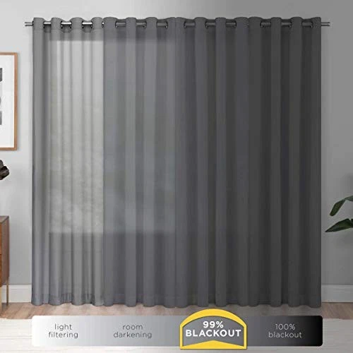ECLIPSE Kendall Modern Blackout Thermal Rod Pocket Window Curtain for Bedroom or - Image 2 of 4
