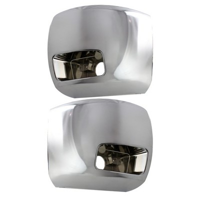 Front Bumper End Cap 2007-2012 Chevy Silverado 2500 HD 3500 HD Chrome Left+Right