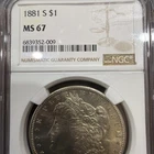 1881-S MORGAN Silver DOLLAR PC MS!!67  Amazing Toned