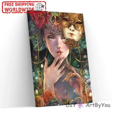 Paint By Numbers Canvas Art Draw Artist Painting Oil Kit Home Decor Masquerade