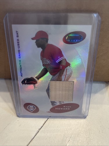 2003 Bowman’s Best Ryan Howard RC Game Used Bat Relic BB-RJH Phillies