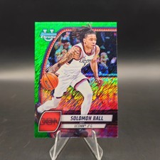 2024-25 Bowman University Chrome Soloman Ball #87 Green Shimmer Refractor RC