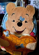 Loungefly Disney Winnie the Pooh Bees Honeycomb Front Pocket Mini Backpack