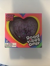 NEW NIB Good Vibes Only Sensory Toy purple pink groove in the heart NEE DOH D2
