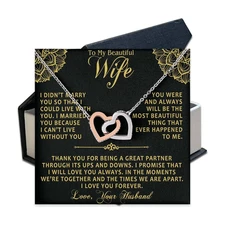 Wife Necklace From Husband, To My Wife Necklace