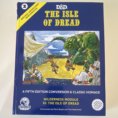 Isle of Dread Original Adventures Reincarnated 2 D&D 5E 2018 *damaged cover*
