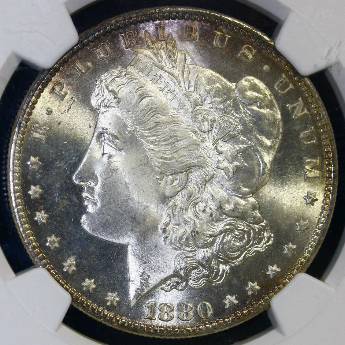 Silver MS 66 Graded 1880 Year Morgan US Dollars (1878-1921) for