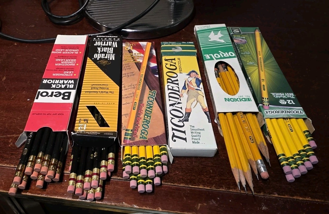 Lot Of 70 Berol Black Warrior, Oriole, Dixon Ticonderoga Vintage Pencils Unused