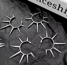    Gothic Spike Earrings  Hip-Hop Punk Style  Unisex Gift