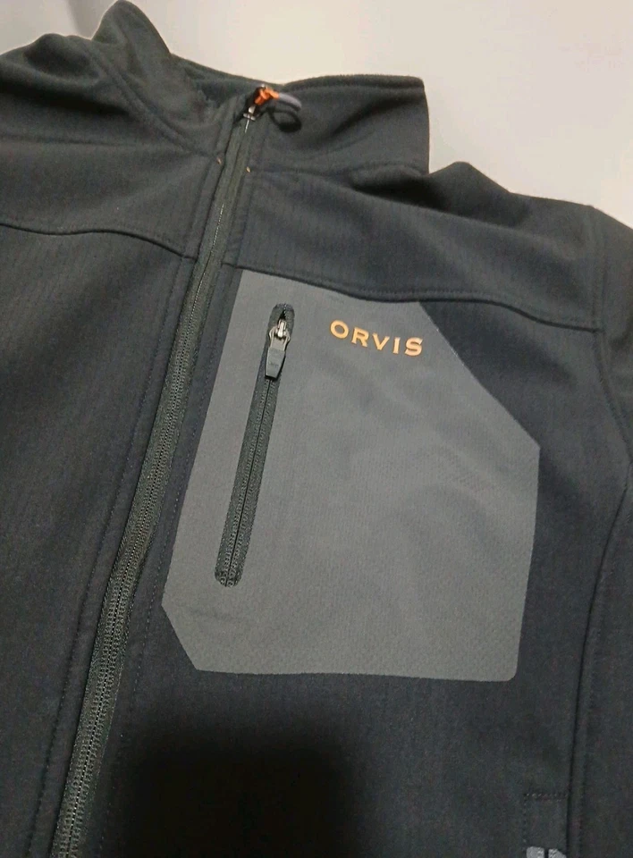 Orvis R65 Suéter Polar Cremallera Completa Exterior Perfomance Chaqueta Negro Para Hombre’s Mediano Foto 3 de 4