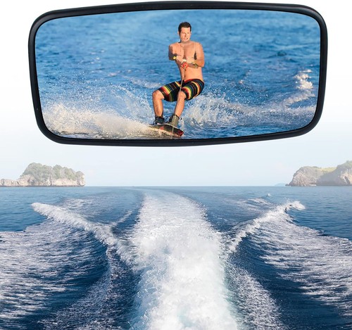 Universal Boot Rückspiegel 7"x14" konvex für Ski & Ponton Boote