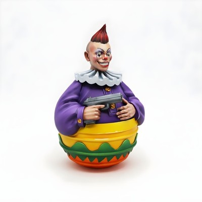 Murderville Roly Poly Clown | Sci-Fi Terrain Scatter Miniature for Tabletop