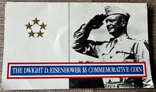 1990 Marshall Islands $5 Dwight D. Eisenhower BU Sealed Coin Original Packaging!