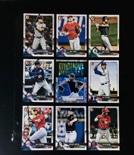 9-Card Baseball Lot Shohei Ohtani Mound Marvels Mike Trout Byron Buxton Bowman