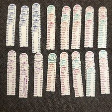 Vintage Lot Learning Wrap-Ups Homeschool Mental Math Equations Factors Squares 