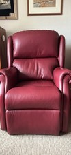 Red Leather Armchair from HSL Elderly Care Provider