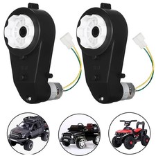 2 Pcs Kids Ride On Car Gearbox 555 24V Motor 40000RPM Electric Motor with Gear