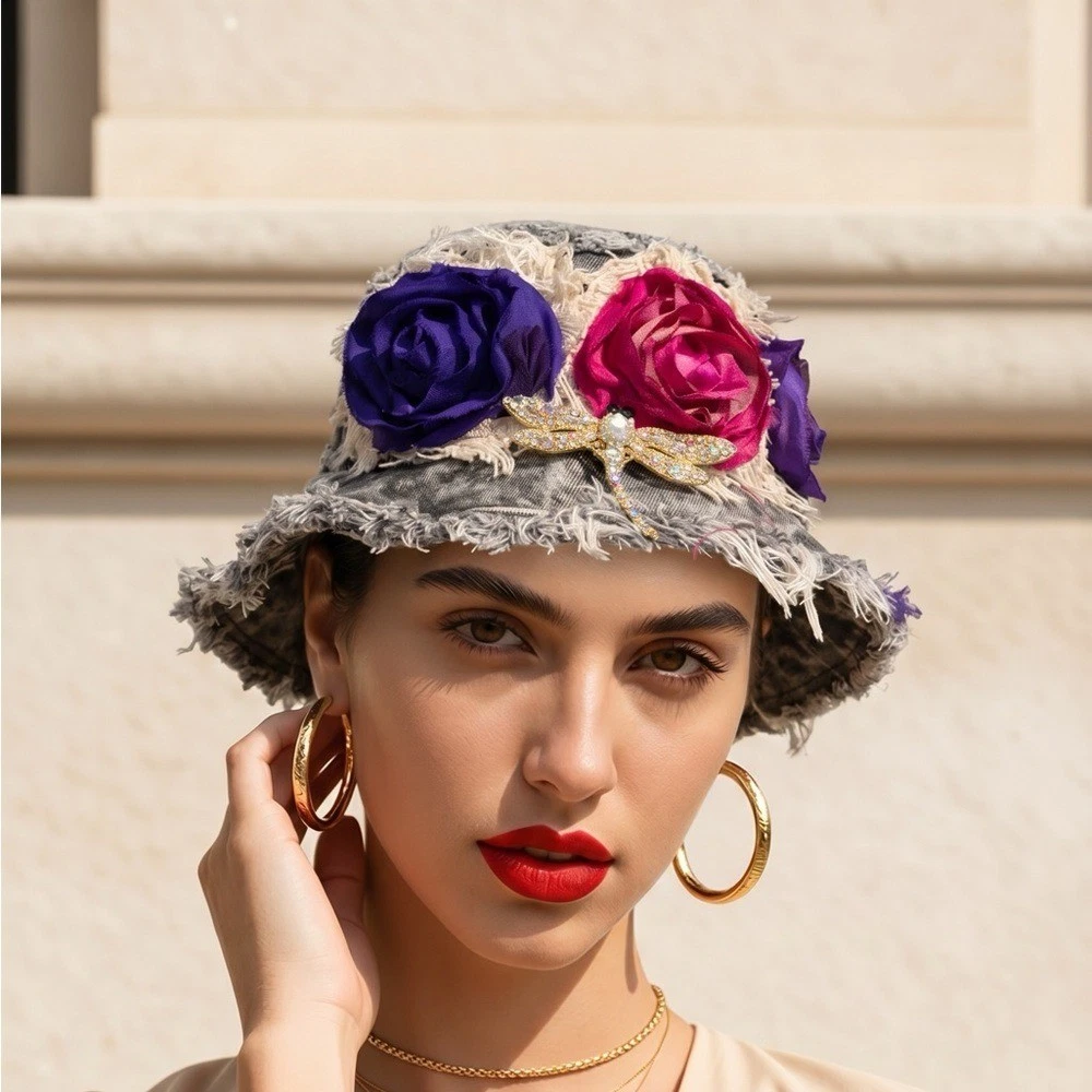 Bucket Hats 100% Silk Hats for Women for sale | eBay UK display picture 2