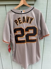 NWT Jake Peavy San Francisco Giants Majestic Authentic Jersey sz 44