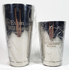 Evan Williams Bourbon Stainless Steel Glasses Tumblers Set  5