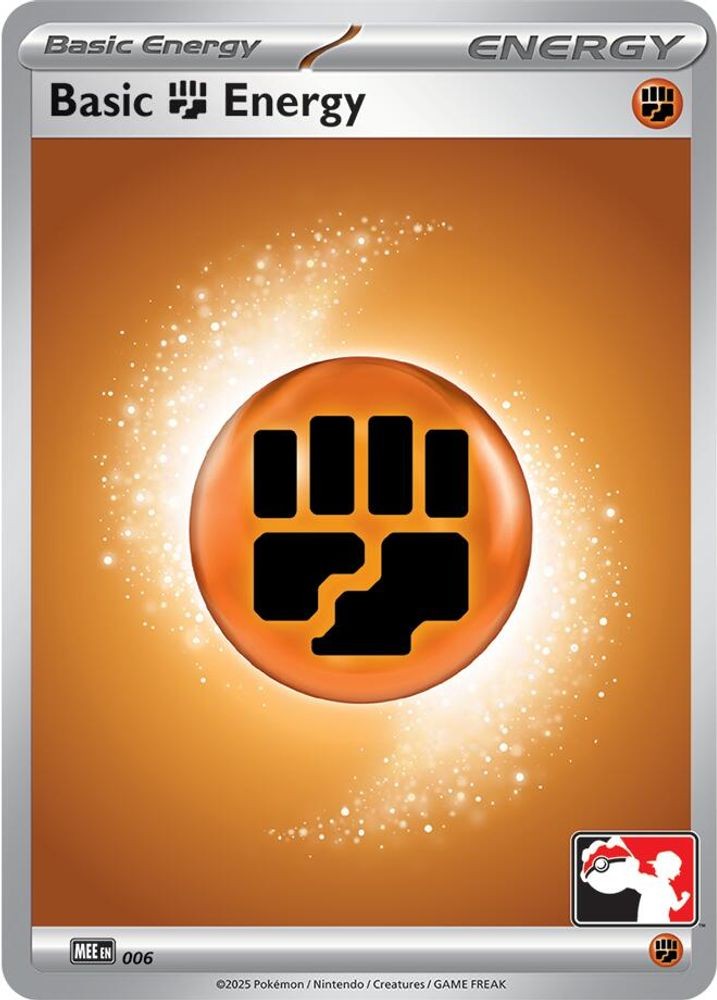 2022 PKM: Prize Pack Series Cards - Basic Fighting Energy MEE 006 (#006, C, NM)