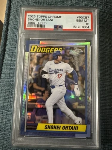 ⚾️⚾️⚾️2025 TOPPS CHROME 1990 TOPPS #90CB7 SHOHEI OHTANI PSA 10 💎 🔥🔥🔥