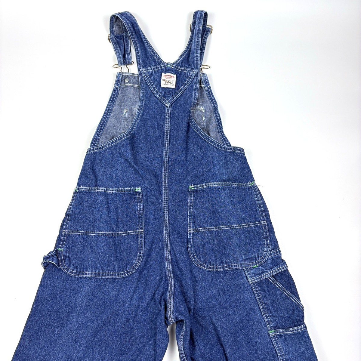 VTG 90s Pointer Denim High Back Overalls Unisex 31