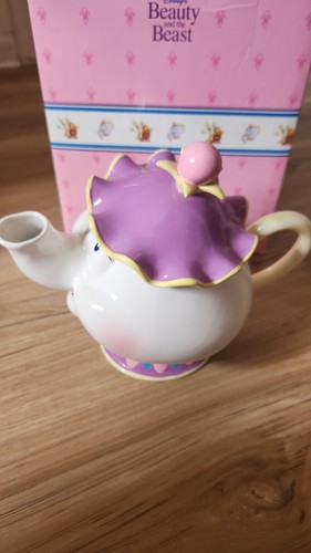 Disney’s Beauty And The Beast Retired Mrs Potts Ceramic Tea Pot Music Box Schmid - Picture 3 of 9