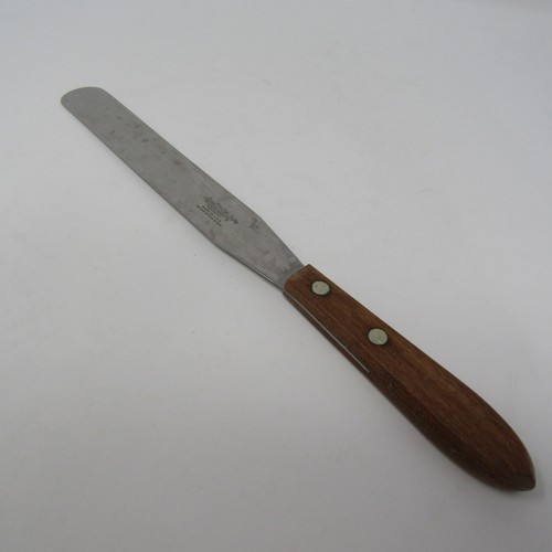 Vintage Ontario Knife Co Tru-Edge Never Stain Steel Wood Handle Icing Spatula