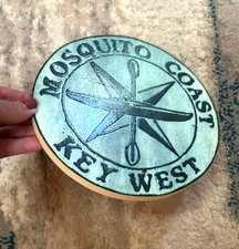 Rare Montage Key West Sign Wood "MOSQUITO COAST" SIGNED Louis Laferriere
