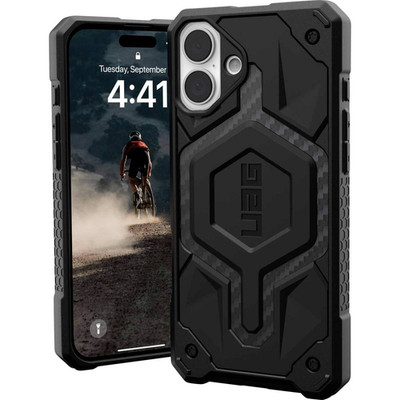 Urban Armor Gear Monarch Pro MagSafe Case Hülle Apple iPhone 16 Plus Carbon