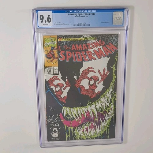 Amazing Spider-Man #346, CGC 9.6 NM+, WP (Marvel, 1991) Venom, Larsen cover