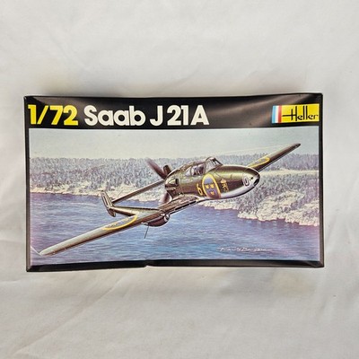 Heller Saab J21A 1/72 Scale Plastic Model Kit