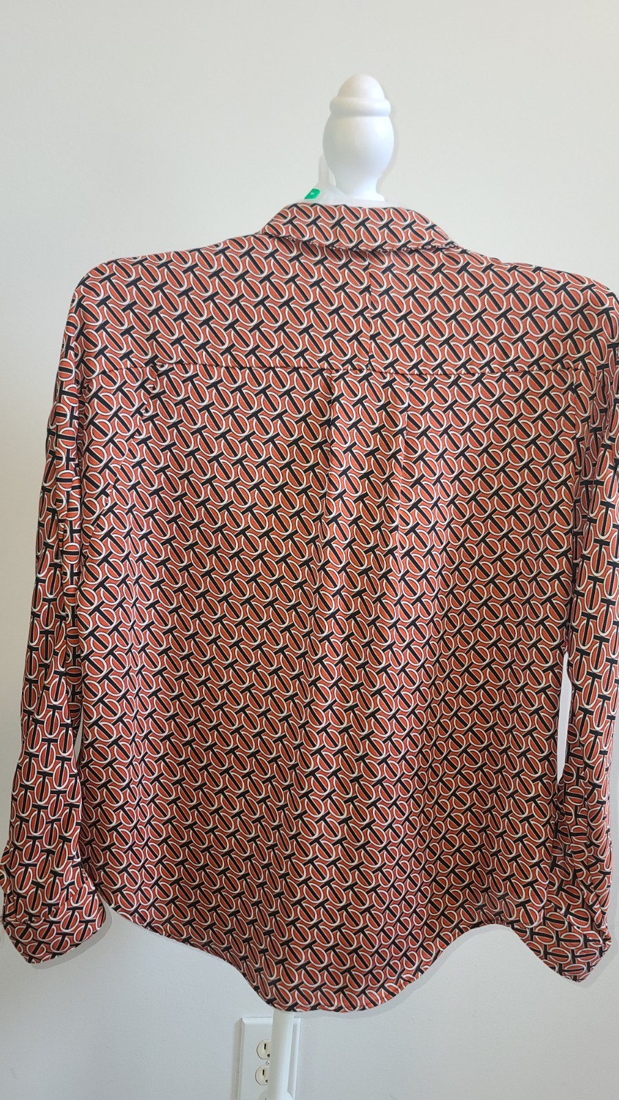 Express Oversize Button Down Blouse Multicolored … - image 10