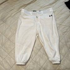 Under Armour Baseball Pants Mens Large Authentic White Knickers XL