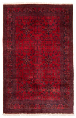 Traditional Hand-knotted Wool Oriental Carpet 4'2'' x 6'5'' Area Rug