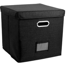 13 Inch Foldable Organizer Large Capacity Vinyl Record Storage Box with Lid Cott