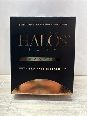 Halos Barely There Self Adhesive Nipple Covers Size 1 Cup Size A-C Honey New