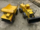 VINTAGE 1980's TONKA XMB-975 FRONT LOADER 54240 & Dump Truck TD