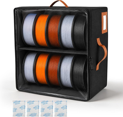 3D Printer Filament Storage Box with Desiccants for PLA, PETG, TPU