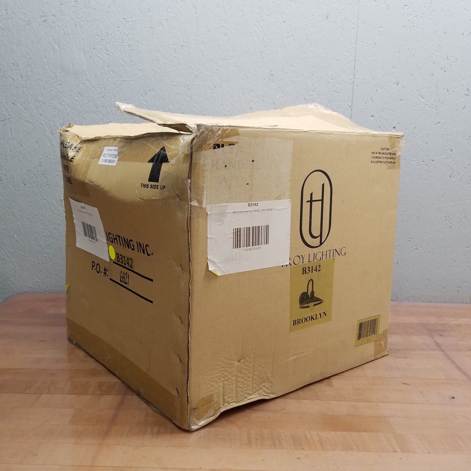 Troy Lighting B3142 Wall Sconce Wall Light, Brooklyn, 12", Heritage Bronze - NEW