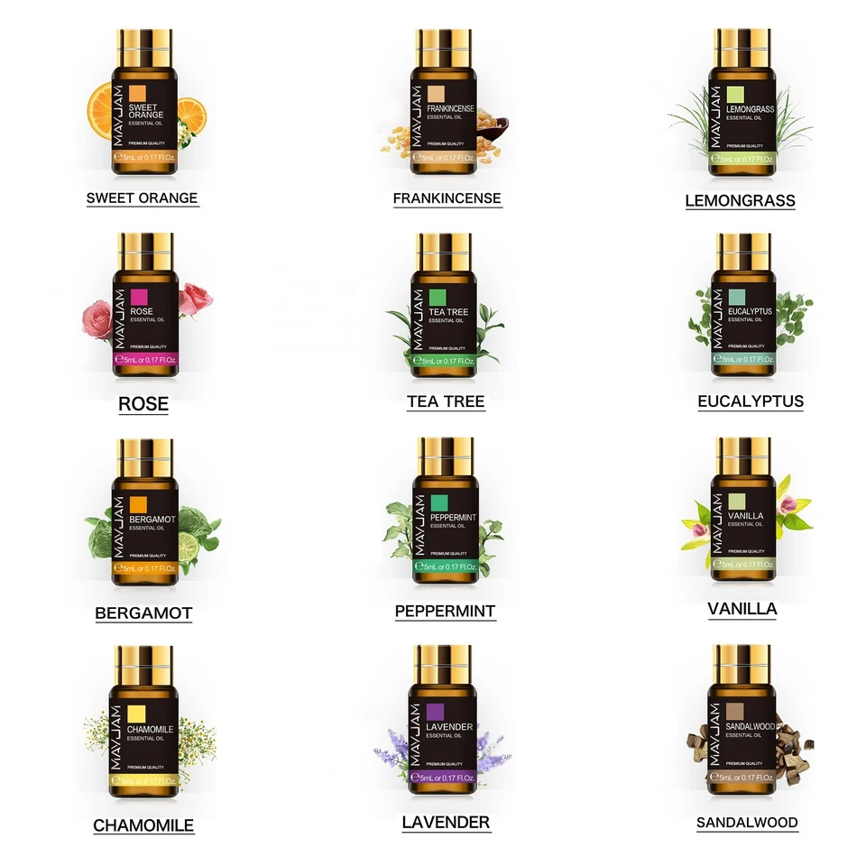 MAYJAM Juego de 20 Aceites Esenciales Kit de Regalo de Aromaterapia Aceites 100% Puros para Difusor Foto 4 de 4